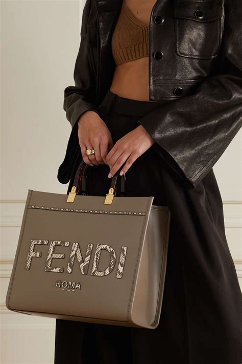 fendi sunshine shopper water snake